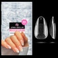 Buy now UNA GELLA Almond Gel Nail Tips, 504PCS Pre Etched Clear Fake Nails Tips Medium Almond Shape - 12 Sizes Full Cover Soft Acrylic Press On Nail Extensions No C Curve Gift for Diy at Home Short Round at indiglob india