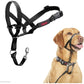 HALTI Headcollar - To Stop Your Dog Pulling on the Leash. Adjustable, Reflective and Lightweight, with Padded Nose Band. Dog Training Anti-Pull Collar for Large Dogs (Size 4, Black)