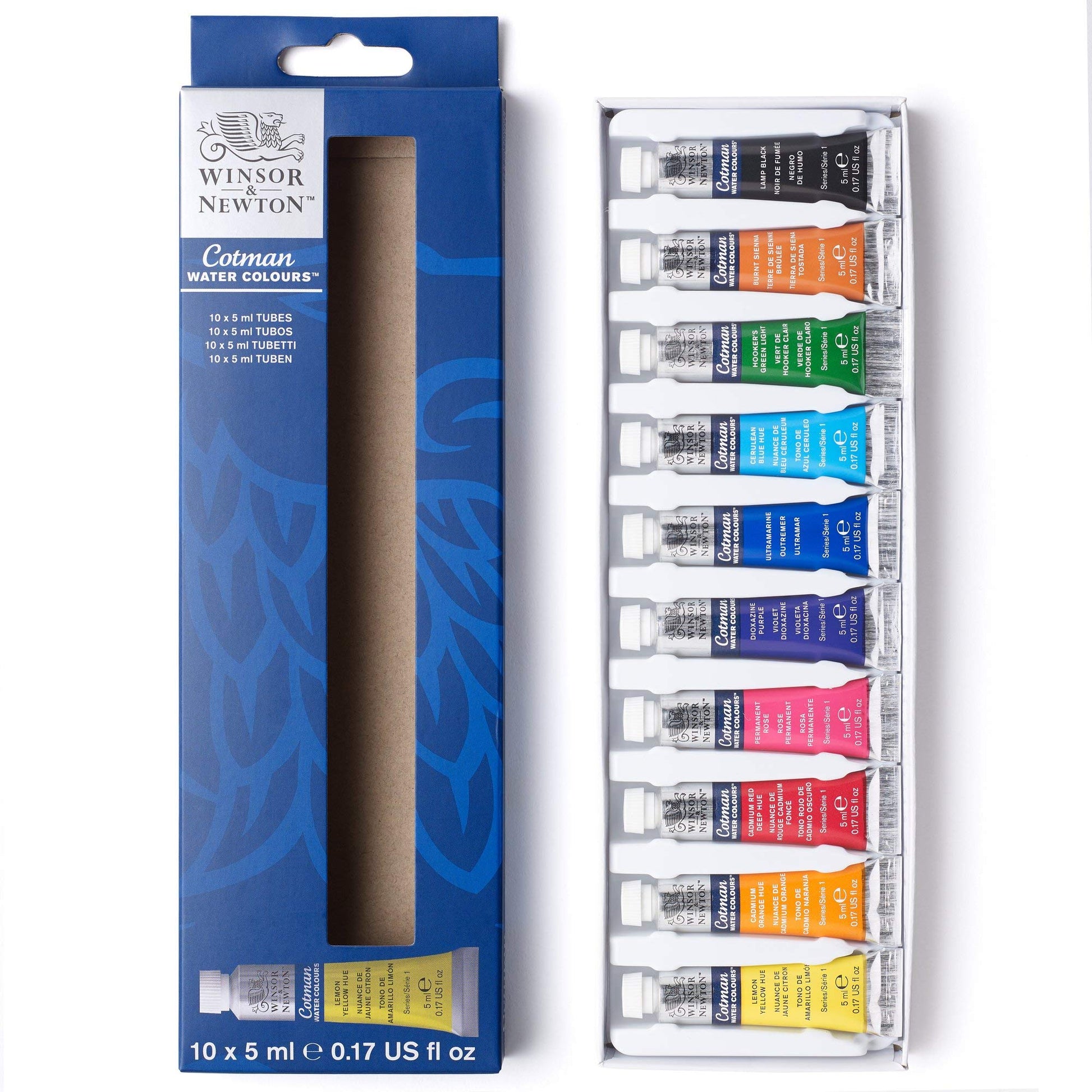 Buy now Winsor & Newton Cotman Watercolor Paint Set, Field Pocket Set, 12 Half Pan w/ Brush, Sponge, Bottle 10 Tube Set 5ml at indiglob india