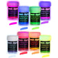 neon nights Glow in The Dark | Luminescent | Phosphorescent | Self-Luminous Paint - Set of 8