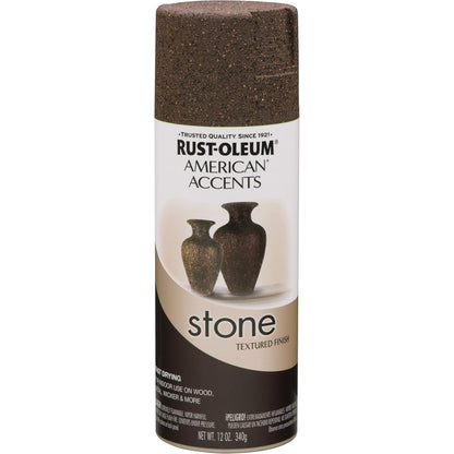 Rust-Oleum 7992830 Stone Creations Spray, 12 oz, Gray Stone