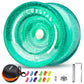 Buy now MAGICYOYO K2 Plus Crystal Orange Yoyo, Professional Fingerspin Trick Yo Yo for Kids/Adults, Responsive Yo-yo for Beginner, Replacement Unresponsive Bearing with 6 Yo yo Strings+Bearing Remover at indiglob india