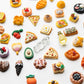 Slime Charms Food Cute Set - Mixed Lot Assorted Food Resin Flatback Cute Sets for DIY Crafts Making,Decorations,Scrapbooking,Embellishments,Hair Clip 25pcs