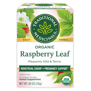 Buy now Traditional Medicinals Organic Raspberry Leaf Herbal Tea, Eases Menstrual Cramps & Supports Healthy Pregnancy, (Pack of 1) - 16 Tea Bags at indiglob india
