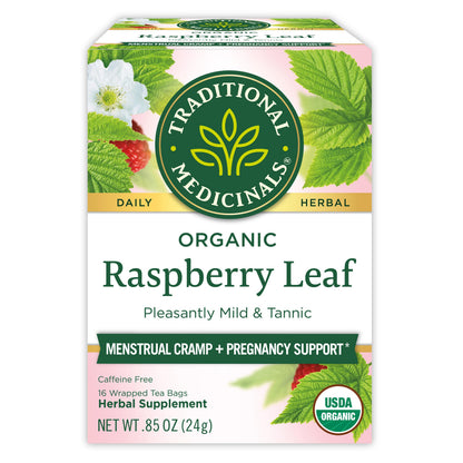 Buy now Traditional Medicinals Organic Raspberry Leaf Herbal Tea, Eases Menstrual Cramps & Supports Healthy Pregnancy, (Pack of 1) - 16 Tea Bags at indiglob india