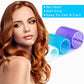 35 Self-Grip Hair Rollers for Curly Hairstyling - No Heat Blue Curlers with Clips for Long, Medium, Short Hair, Multi-sized DIY Styling Tool Set for Women, Men, and Kids