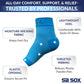 SB SOX Plantar Fasciitis Relief Socks – Ankle Brace Compression Sleeve – Arch Support for Foot Pain, Swelling, Heel Spurs – Foot Brace for Achilles Tendonitis Relief, Injury Recovery (Blue, Medium)