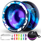 Buy now MAGICYOYO V3 Yoyo for Kids 8-12 or Above, Responsive Yoyo Professional with Dual Function, Professional Trick Yo yo for Adults with 12 Yo-yo Strings, KK Bearing, Bearing Puller, Axle,Case Bag -Black at indiglob india