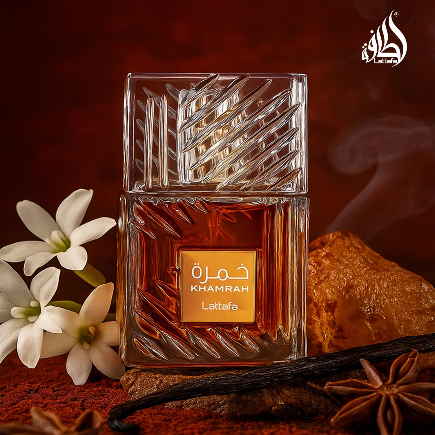 Buy now Lattafa Khamrah - Vanilla, Warm Spicy, Amber, Cinnamon - Eau de Parfum Long-Lasting Fragrance for Unisex, 3.40 Ounce / 100 ml at indiglob india