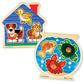Melissa & Doug Pets Jumbo Peg Wooden Puzzle; Animal Puzzles, Peg Puzzles for Toddlers Ages 1+