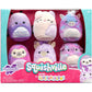 Squishville by Original Squishmallows Black and White Squad Plush - Six 2-Inch Squishmallows Plush Including Tajo, Kayce, Bambalina, Landi, Nathaniel, and Basma - Toys for Kids