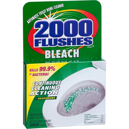 2000 Flushes Blue Plus Bleach Automatic Toilet Bowl Cleaner, 1.25 OZ