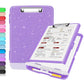 Buy now Sooez Clipboard with Storage, Clip Board 8.5 x 11 with Pen Holder, Plastic Organization Case Box for Letter Legal A4 Size Paper, Low Profile Clip, Nurses Teachers Must Haves, School & Office Supplies at indiglob india