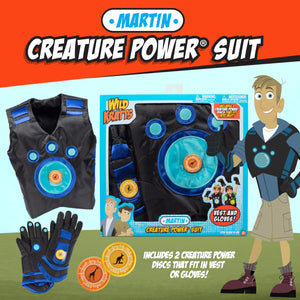 Buy now Wild Kratts Creature Power Suit Martin (Large 6-8X) Includes Vest, Gloves & 2 Power Discs for Halloween Costume, Pretend Play & Dress Up -Officially Licensed Toys for Children- Gift for Kids Boy Girl at indiglob india
