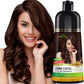Herbishh Hair Color Shampoo - Magic Dye for Gray Hair, Lasting Color in Minutes - 500 Ml, 3-In-1, Ammonia-Free (Dark Brown)