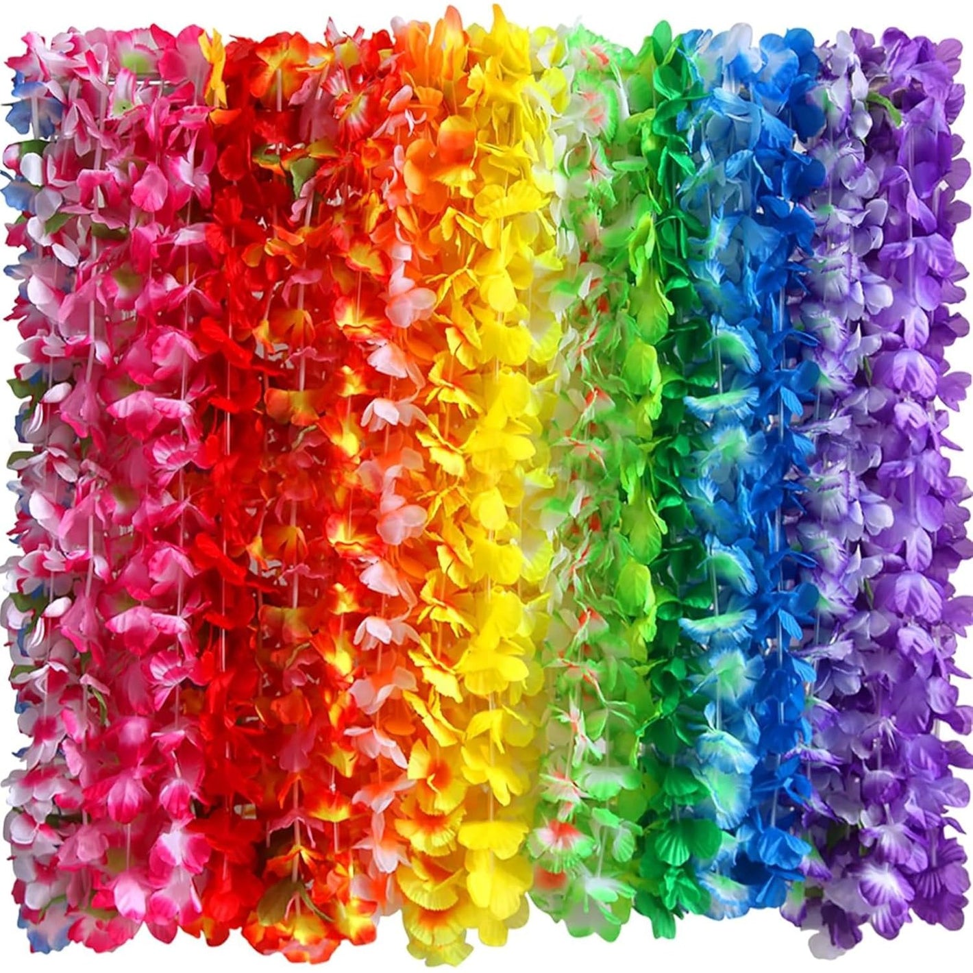 Buy now 36 Counts Hawaiian Leis Necklace Tropical Luau Hawaii Silk Flower Lei Theme Party Favors Wreaths Headbands Holiday Wedding Beach Birthday Decorations (3 Dozens) at indiglob india