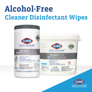 Buy now Clorox Healthcare VersaSure Cleaner Disinfectant Wipes, 6.75" x 8", 85 Count Canister (Package May Vary) at indiglob india