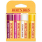 Burt's Bees Lip Balm - Pink Grapefruit, Mango, Coconut & Pear, and Pomegranate Pack, Lip Moisturizer With Beeswax, Tint-Free, Natural Origin Conditioning Treatment, 4 Tubes, 0.15 oz.