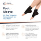 Copper Compression Foot Sleeves - Plantar Fasciitis, Achilles, Ankle Support Brace Socks - Day / Night Relief from Heel Spurs, Arch Pain, Swelling, Soccer Injuries, Golf, Running - 1 Pair Black - L
