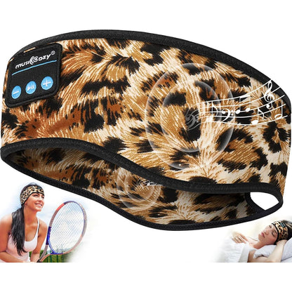 MUSICOZY Sleep Headphones Headband, Wireless Earbuds Earphones Sweat Resistant with Ultra-Thin HD Stereo Speaker, Bluetooth 5.4 for Workout Running Cool Gadgets Unique Gifts