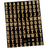 Hy-Ko Packaged Numbers & Letters, DIY Address Number Stickers for Deliveries and Navigation, Self-Adhesive House Decals for Siding, Door, Mailboxes - Gold/Black