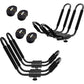 Buy now SCS Direct Kayak Roof Rack Sets - Two Kayak Racks for Cars and SUVs - Universal Fit Carriers Mount on Crossbars for Easy Travel with Kayaks Canoes and Surfboards by PaddleSports+ at indiglob india