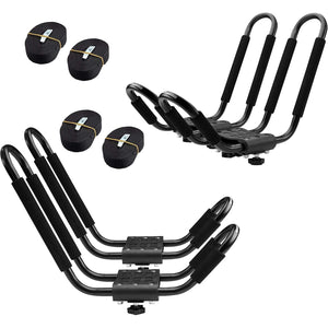 Buy now SCS Direct Kayak Roof Rack Sets - Two Kayak Racks for Cars and SUVs - Universal Fit Carriers Mount on Crossbars for Easy Travel with Kayaks Canoes and Surfboards by PaddleSports+ at indiglob india