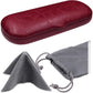 MyEyeglassCase Men Small Glasses case - Eyeglasses Hard Shell Holder Pouch & Cloth-Reading Slim & Narrow Case Heavy Duty