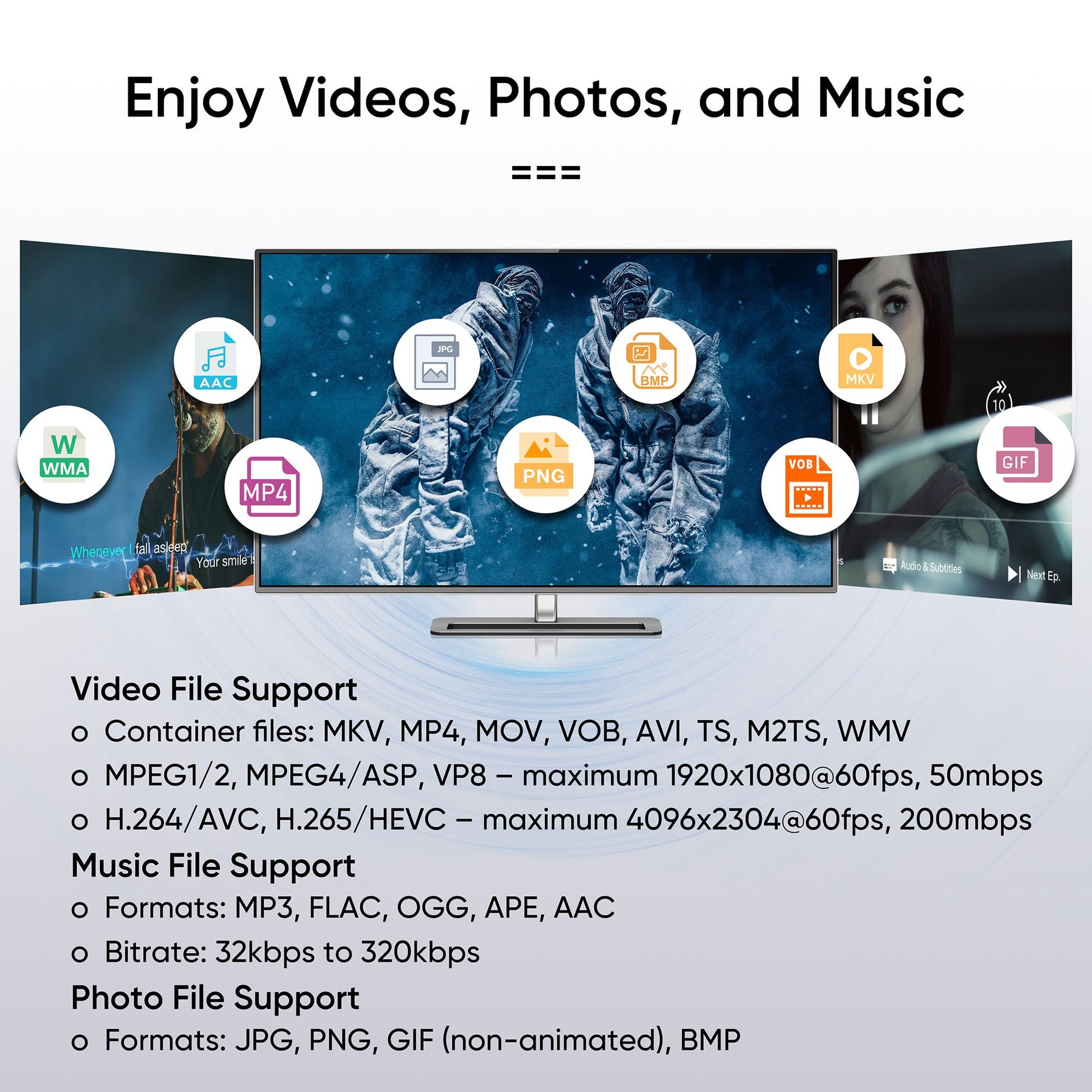 Buy now NEUMI Atom 4K Ultra-HD Digital Media Player for USB Drives and SD Cards - Plays 4K/UHD 60fps Videos, HEVC/H.265, HDMI and Analog AV, Automatic Playback and Looping Capability at indiglob india