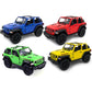 KiNSMART - Jeep Wrangler Rubicon Off Road 4x4 5 inch 1:34 Scale Die Cast Model Replica Toy Car (Blue Hardtop)