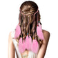 XunYee Feather Hippie Headband for Women - Indian Feather Hair Accessories for Costume (Classic Style)