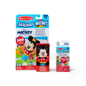 Buy now Melissa & Doug Sticker Wow!ƒ?› Disney Mickey Mouse Bundle: 24-Page Activity Pad, Stamper, 500 Stickers, Mini Pad, Arts and Crafts Fidget Toy Collectible Character Mickey Mouse Bundle at indiglob india