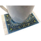 Carpet Coasters, Set 4 Turkish Rug Style Table Drink mats, Absorbent Kitchen and Dining Accessories, Spill & drip Protection