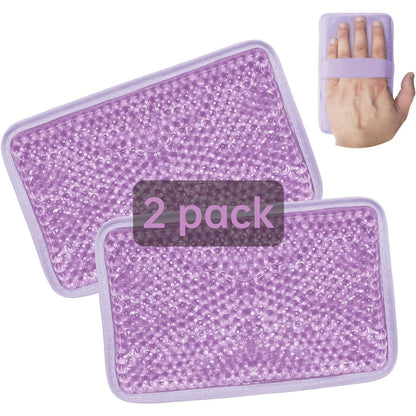 Gel Beads Ice Pack Ice Bag with Strap-1 Pack Reusable Hot & Cold Pack Compress for Knee, Shoulder, Foot, Back, Ankle, Neck, Hip, Elbow, Wisdom Tooth-7.76''x4.93''(Blue)