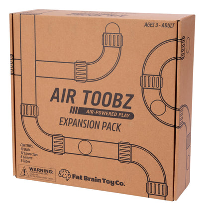 Buy now Fat Brain Toys Air Toobz Expansion Pack - Air-Powered STEM Building Toy for Kids & Teens, Kids Building Toys, STEM Toys for 3+ Year Old at indiglob india