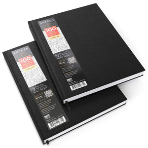 Buy now ARTEZA Hardcover Sketch Book 8.5 x 11 Drawing Pad 2 Pack 100 Sheets Sketch Pads for Drawing for Adults & Teens at indiglob india