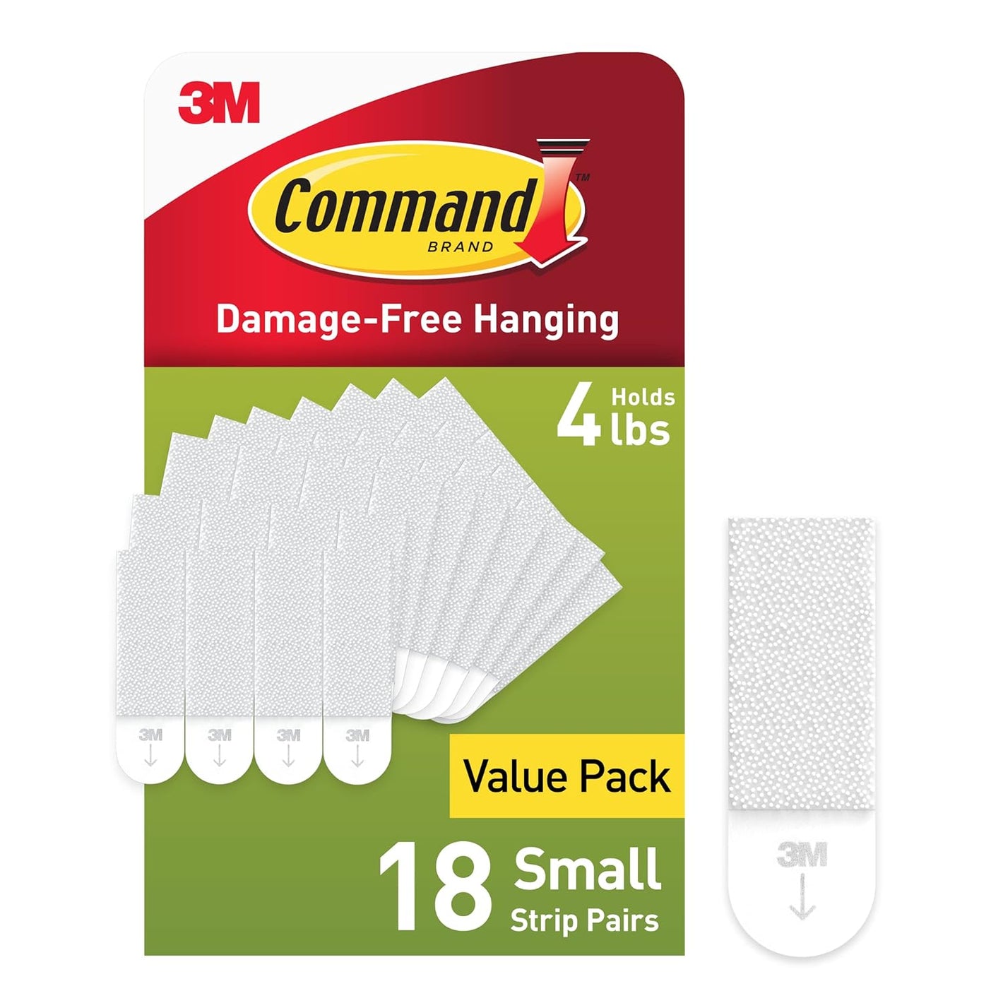 Buy now Command 4 lb Small Picture Hanging Strips 18 Pairs (36 Command Strips), Damage-Free Hanging Picture Hangers, No Tools Wall Hanging Strips for Home Decor, White Adhesive Strips at indiglob india
