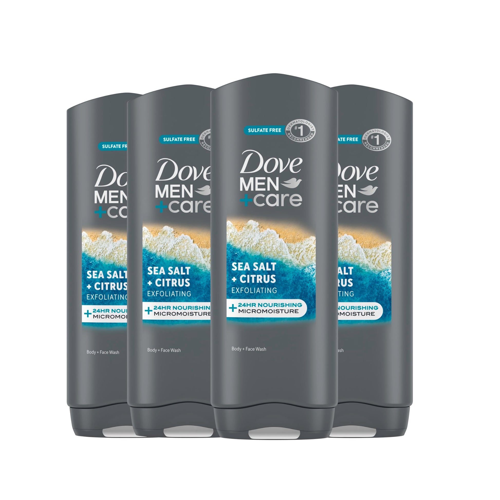 Buy now DOVE MEN + CARE Body and Face Wash Clean Comfort 4 Count for Healthier and Stronger Skin Effectively Washes Away Bacteria While Nourishing Your Skin, 18 oz at indiglob india