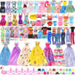 BARWA 41 Pack Doll Clothes and Accessories 15 Sets Doll Clothes 3 Wedding Long Dresses 3 Fashion Dresses 4 Tops Pants 2 Bikini Swimsuits 1 Pool Floaties 15 Shoes 10 Hangers for 11.5 inch Doll