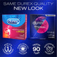 Condoms, Ultra Fine, Ribbed, Dotted with Delay Lubricant, Durex Performax Intense Natural Rubber Latex Condoms, 24 Count, Contains Desensitizing Lube for Men, FSA & HSA Eligible