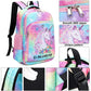 BTOOP Girls Backpack Kids Boys Elementary Bookbag Girly School Bag with Insulated Lunch Tote and Pencil Pouch