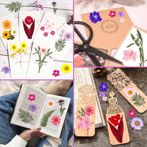140 Pcs Dried Pressed Flowers for Resin, Real Pressed Flowers Dry Leaves Bulk Natural Herbs Kit for Scrapbooking DIY Art Crafts, Epoxy Resin Jewelry Molds, Candle, Soap Making, Nails Décor - My Store