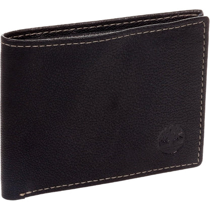 Timberland Men's Blix Slimfold Leather Wallet, Brown, One Size