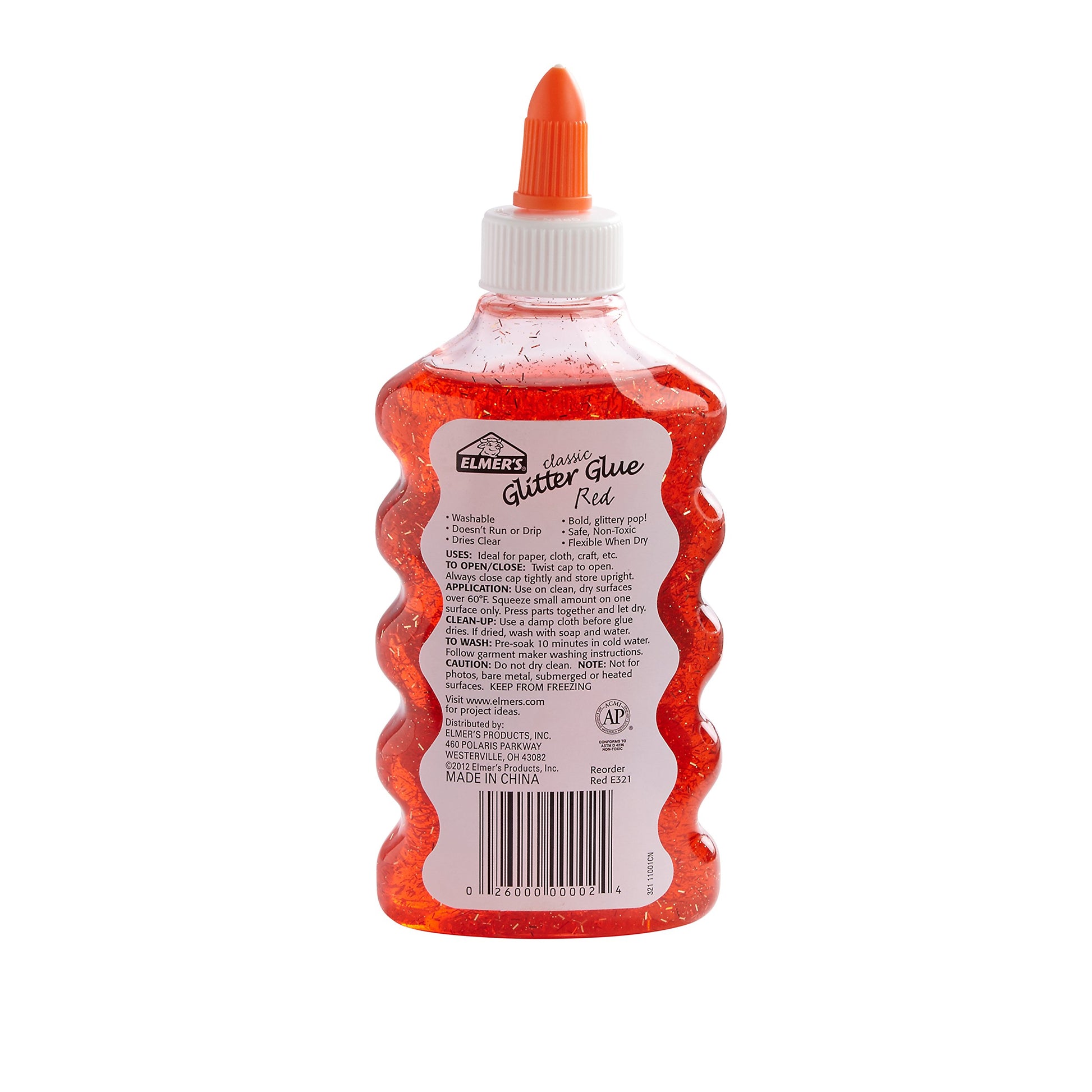 Buy now Elmer's 2022912 Liquid Glitter Glue, Washable, Red, 6 Ounces, 1 Count at indiglob india