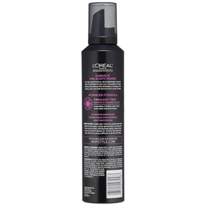 L'Oréal Paris Advanced Hairstyle CURVE IT Curl Elastic Mousse, 8.3 oz. (Packaging May Vary)