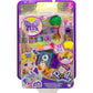 Polly Pocket Compact Playset, Backyard Butterfly with 2 Micro Dolls & Accessories, Travel Toys with Surprise Reveals