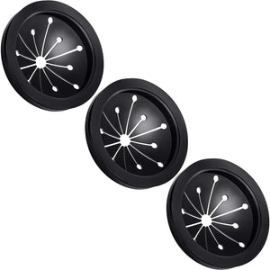 3 Pcs Garbage Disposal Splash Guards Sink Baffle Disposal Replacement Multi-function Drain Plugs food Waste Disposer Accessories for Whirlaway, Waste King and GE Models (3.1inch)