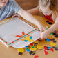Buy now Melissa & Doug Deluxe Wooden Magnetic Pattern Blocks Set - Educational Toy with 120 Magnets and Carrying Case, Multi/None, 1 EA, English Only. at indiglob india