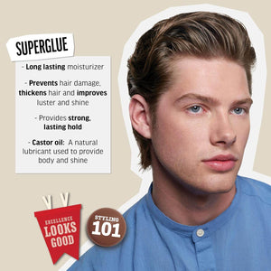 American Crew Men's Hair Gel, Extreme Hold & Shine, 3.3 Fl Oz - My Store