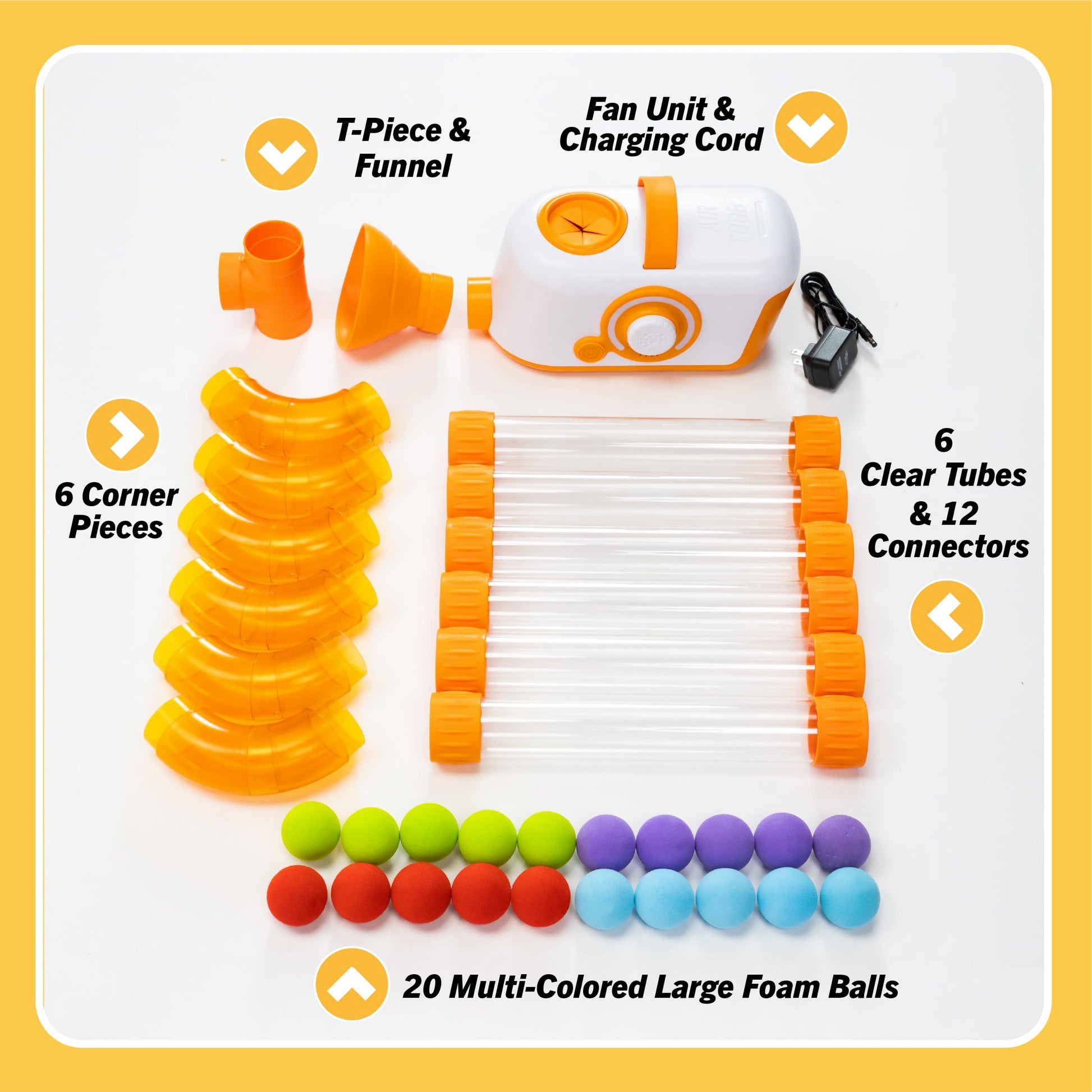 Buy now Fat Brain Toys The Original Air Toobz, Air-Powered STEM Building Toys for Kids & Teens, Kids Building Toys, STEM Toys for 3+ Year Old at indiglob india